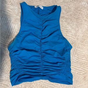 Zara Vibrant Blue Sleeveless Top